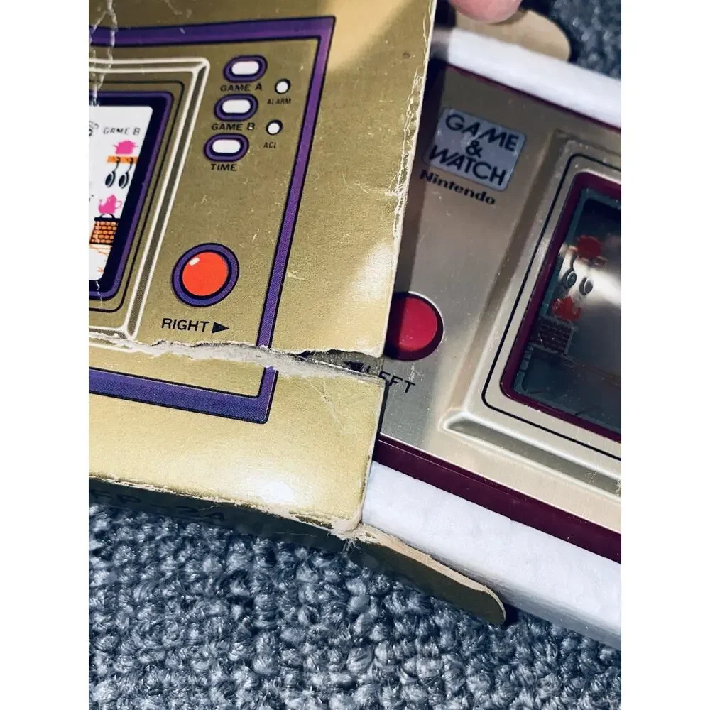 Nintendo GAME & WATCH Chef Handheld Console Retro 1981 Electronic Vintage Box
